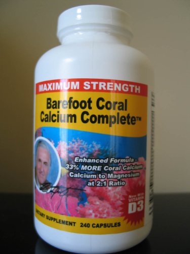 Maximum Strength Barefoot Coral Calcium complètes 240 capsuls