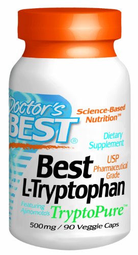 Meilleur docteur Meilleur de L-tryptophane (500 mg) Avec Tryptopure, Vegetable Capsules, 90-Count