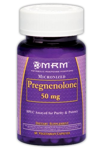 MRM Capsules Pregnenalone, 50mg, 60-Count Bottle (Pack de 2)