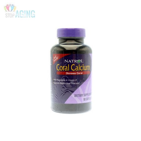 Natrol Coral Calcium 400 mg avec vitamine D3, 90 capsules