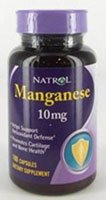 Natrol Manganèse - 10 mg - 100 Capsules