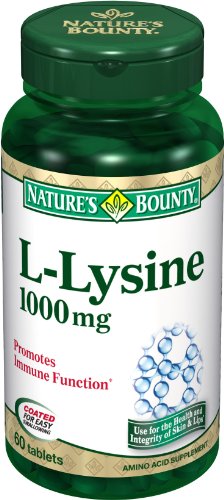 Nature Bounty L-Lysine, 1000 mg, 60 comprimés (Pack de 4)