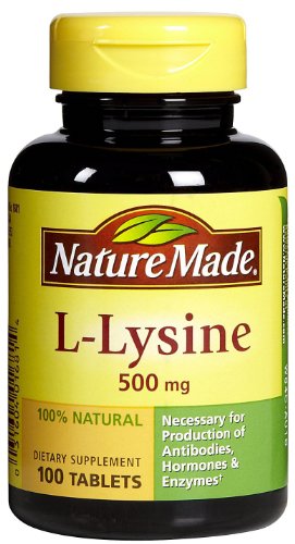 Nature Made L-Lysine - 500 mg - 100 comprimés