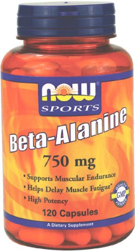 NOW Foods Beta-Alanine 750mg, 120 capsules