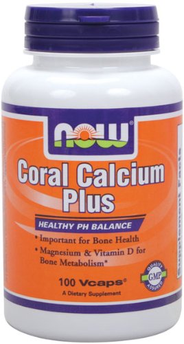 NOW Foods Coral Calcium Plus Mag, 100 Vcaps,