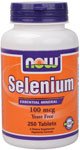 Now Foods Selenium 100mcg, sans levure, 250 Comprimés
