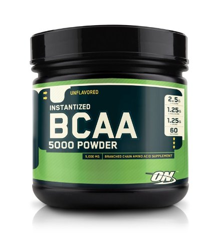Optimum Nutrition BCAA 5000 Powder Instantized 60 acides aminés à chaîne ramifiée Srving Prend en charge la récupération musculaire