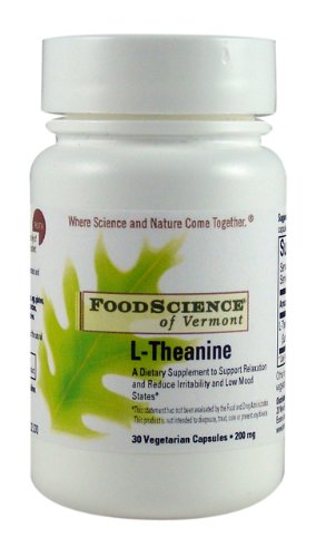 Sciences de l'alimentation de Vermont L-théanine capsules de 200 mg, 30 Count