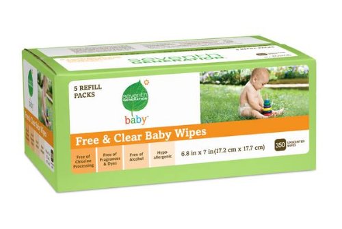 Septième Wipes génération Free Baby & Clear, 350 count