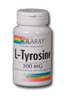 Solaray - Free-Form L-Tyrosine, 500mg, 50 capsules