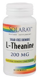 Solaray - L-Théanine 200mg à croquer, 30 comprimés à croquer