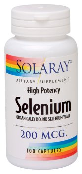 Solaray - Sélénium, 200 mcg, 100 capsules