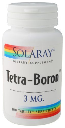 Solaray - Tetra-Boron, 3 mg, 100 comprimés