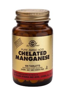 Solgar - manganèse chélaté, 50 mg, 100 comprimés