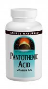 Source Naturals acide pantothénique Vit B-5 500mg 100 tabs
