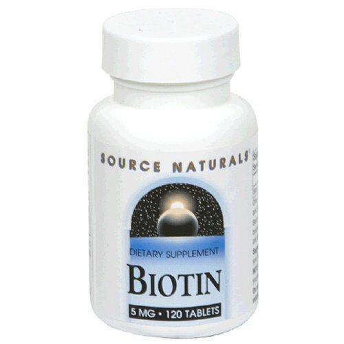 Source Naturals biotine 5mg, 120 comprimés (lot de 2)