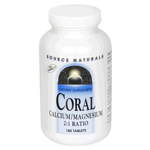 Source Naturals Coral Calcium / Magnésium Ratio 2:1, 180 Tablets