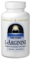 Source Naturals L-Arginine 500 mg, 100 comprimés