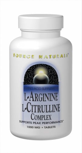 Source Naturals L-Arginine L-citrulline, complexes 240 comprimés 1000mg-
