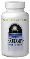 Source Naturals L-Glutamine 500 mg, 100 comprimés