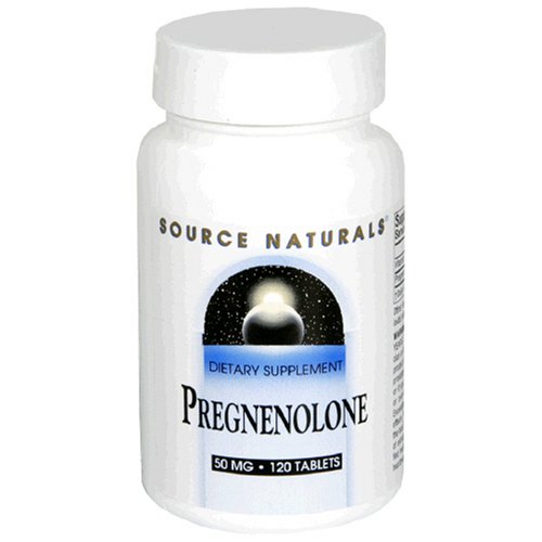 Source Naturals prégnénolone 50 mg, 120 comprimés (lot de 2)