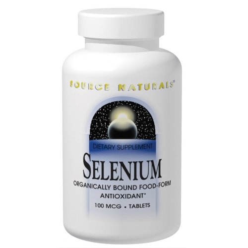 Source Naturals Selenium 100mcg, 100 comprimés (lot de 2)