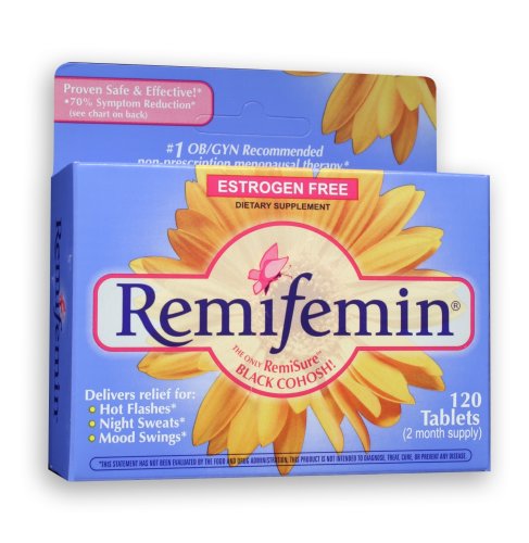 Supplément Remifemin Ménopause Herbal, œstrogène gratuit, 120 Comprimés