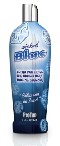 Tan Pro Wicked Bleu 10X Double Bronzer refroidissement foncé bronzage Lotion 8.5 oz