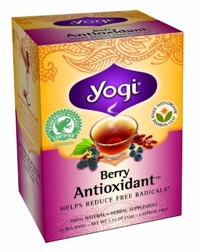 Thé Yogi Antioxydant Berry, sachets de thé 16 Count (Pack de 6)