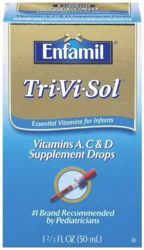 Tri-Vi-Sol Vitamines A, D & C Supplément Gouttes pour les nourrissons, 50ml Bouteille
