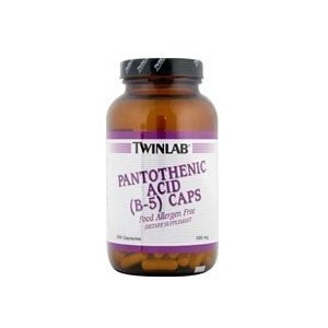 Twinlab Acide pantothénique B-5 Caps - 500 mg - 200 Capsules