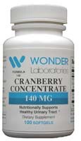 140 Formule Cranberry Prise en charge nutritionnellement santé des voies urinaires - 100 Capsules # 1401
