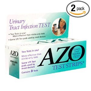 AZO urinaires Infection des voies bandes d'essai, 3-Comte Boîtes (pack de 2)