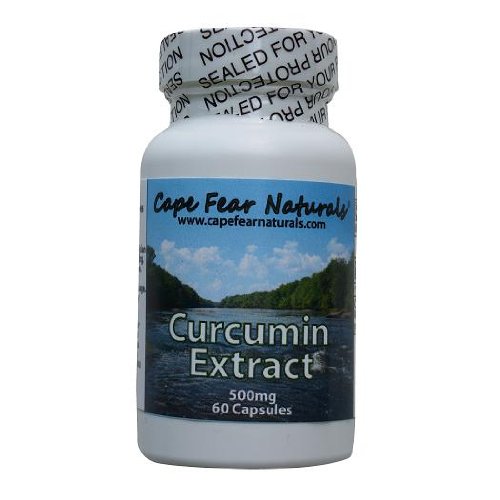 Cape Fear Naturals - Extrait curcumine - Anti inflammatoire, antioxydant - 60 gélules à 500 mg (2 mois d'approvisionnement)