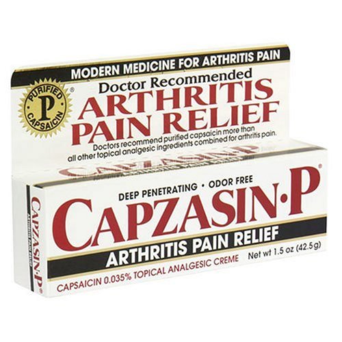 Capzasin-P Crème topique analgésique, .035-Pourcentage capsaïcine, 1,5 onces Tubes (Pack de 3)
