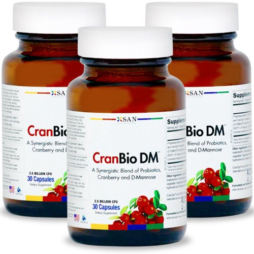 CRANBIO urinaire Tract DM Formule Santé | 30 Capsules. Made in USA (3 pièces)