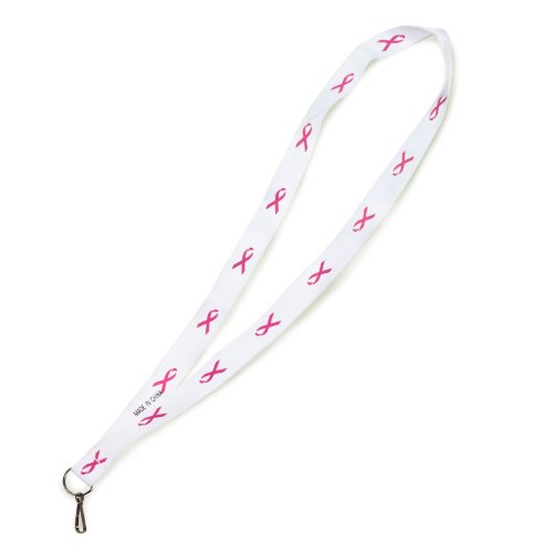 Dozen Pink Ribbon "Breast Cancer Awareness" 17 "Badge Holder ou collier clé