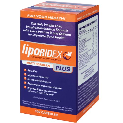 Liporidex PLUS - riches en antioxydants, All-Natural Weight Loss Fat Burner Supplément & Appétit - 100 caps libération rapide - 1 Boîte