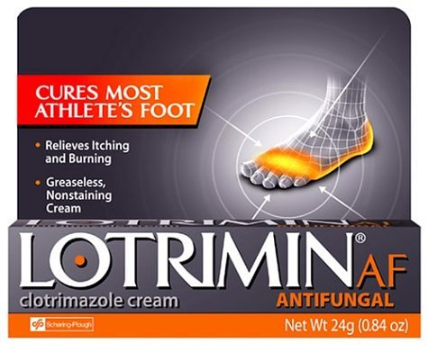 Lotrimin AF antifongique Crème pour le pied d'athlète, .85-Ounce Tubes (Pack de 2)