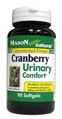 Mason Cranberry Vitamines urinaire Confort Extrait concentré de canneberge 280 mg Avec, 200 mg de vitamine C et 6 UI de vitamine E, 90-comte bouteille (Pack de 2)