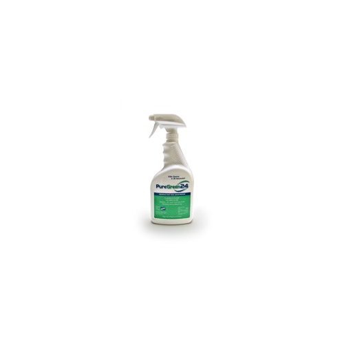 PureGreen24 antibactérien, antiviral et antifongique vert 32 oz spray désinfectant (Pure Green 24)