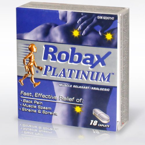 Relaxant musculaire Robax Platinum & analgésique Cap 18 - Le Pain Away Boutique navires Immédiatement partir de l'Illinois!