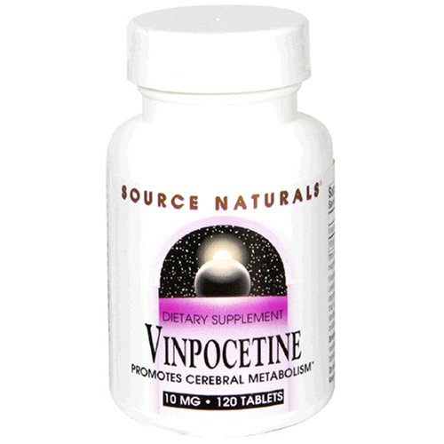 Source Naturals Vinpocetine 10mg, 120 comprimés (lot de 2)