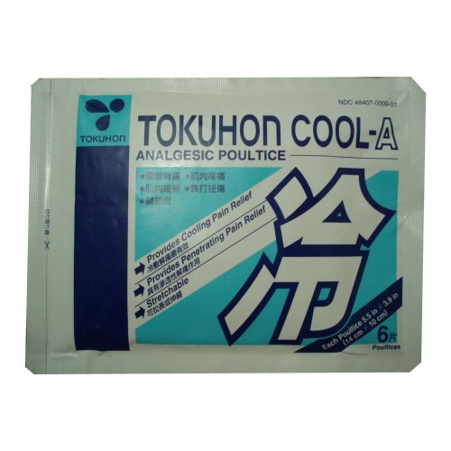 Tokuhon Cool-Un cataplasme analgésique (6 cataplasmes, chaque 5.5 dans x 3,9 po) - 3 packs