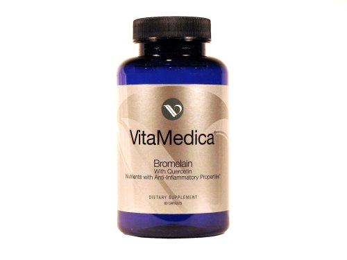 Vitamedica nutriments broméline quercétine wth avec propriétés anti-inflammatoires, 60 Capsules