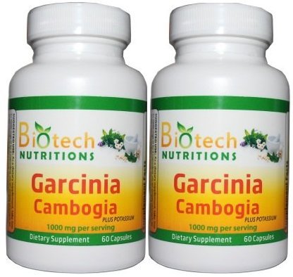 Garcinia cambogia 1000mg - Premium Garcinia cambogia par Nutritions Biotech - Avec potassium - 50% Extrait HCA - 1.000 mg par portion 120 Capsules