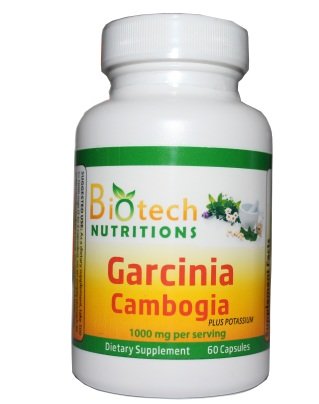 Garcinia cambogia 1000mg - Premium Garcinia cambogia par Nutritions Biotech - Avec potassium - 50% Extrait HCA - 1.000 mg par portion 60 Capsules