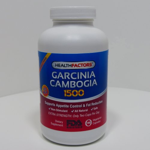 Garcinia cambogia 1500 - Ultra Pure Extrait 50% HCA, Extra Strength 750mg Caps 180ct, pour 3 mois, perte de poids naturel et suppression de l'appétit, le seul produit avec 100% d'un examen scientifique Garcinia cambogia
