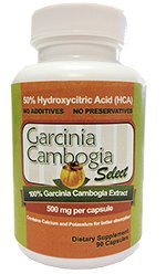 Garcinia cambogia Select - 100% Pure Garcinia cambogia extrait avec de l'acide hydroxycitrique 50% (HCA) Tout Natural Weight Loss, Fat Burner. Perdre du poids rapidement. 90 Capsules