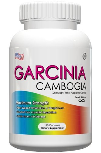 Garcinia cambogia-Weightloss et contrôle de l'appétit (50% HCA Hydroxycitrique Acid 500mg), 120 capsules, 1000mg Extrait de Garcinia cambogia par portion